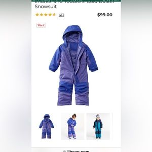L.L. Bean Toddler Cold Buster Snowsuit